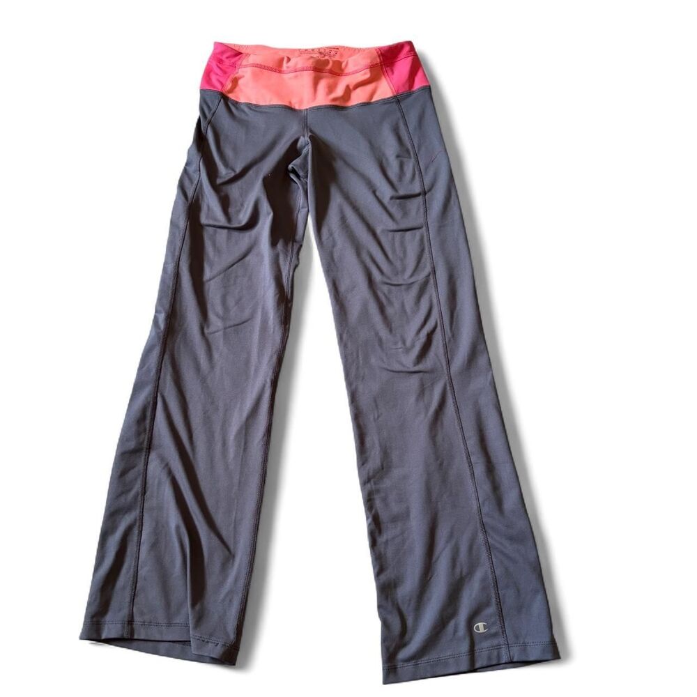 Champion Women's Grey and Pink Leggings